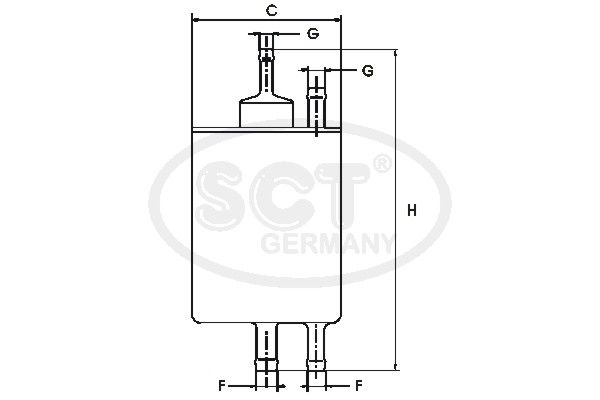 SCT GERMANY Kütusefilter ST 6098